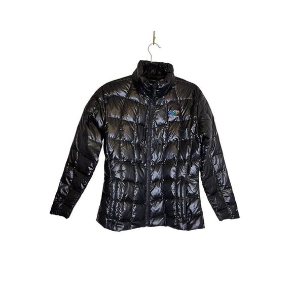 Obermeyer Womens Large Black Quilted Puffer Jacket Squaw Valley Olympics Size M - Picture 1 of 10